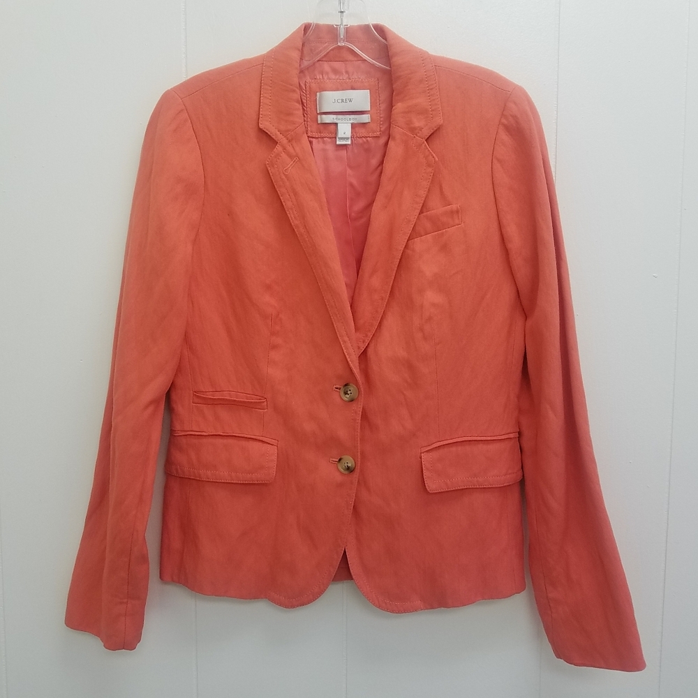J. Crew Coral Orange Blazer